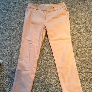 LOFT Peach and Gray Trousers